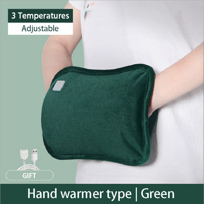 Revolight Winter Sports & Activities Green USB Heating Hand Warmer Graphene Hand Bag (Waterless Hot Water Bottle)