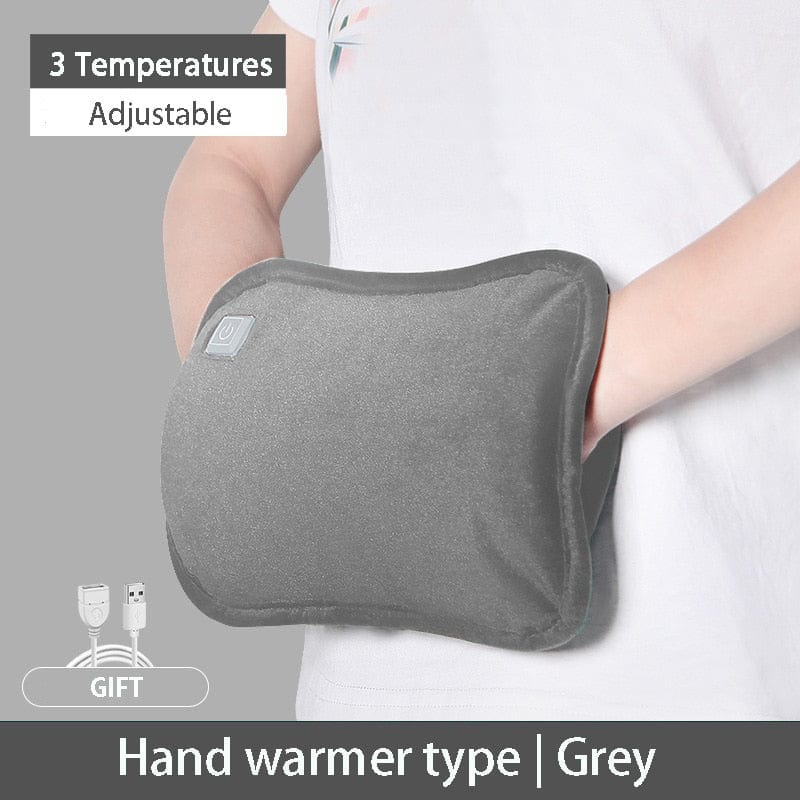 Revolight Winter Sports & Activities Grey USB Heating Hand Warmer Graphene Hand Bag (Waterless Hot Water Bottle)