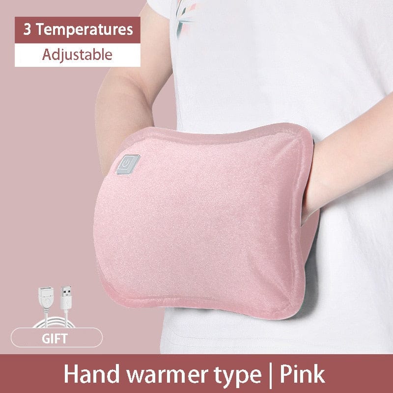 Revolight Winter Sports & Activities Pink USB Heating Hand Warmer Graphene Hand Bag (Waterless Hot Water Bottle)