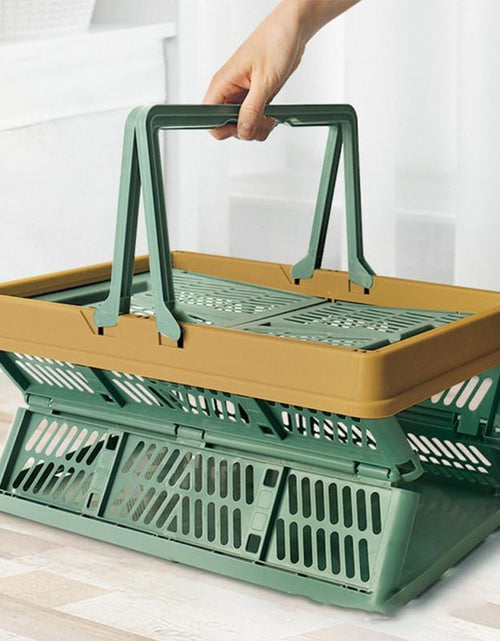 Load image into Gallery viewer, Revolight Zippy Collapsible Shopping Baskets Stackable Spacesaver Convienance
