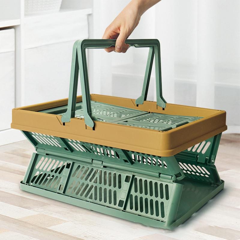 Revolight Zippy Collapsible Shopping Baskets Stackable Spacesaver Convienance