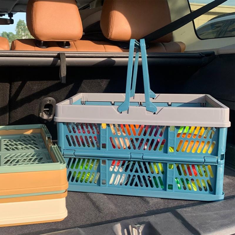 Revolight Zippy Collapsible Shopping Baskets Stackable Spacesaver Convienance